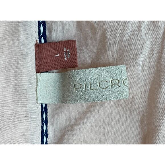 Pilcro Women's Top Blouse Shirt Peasant Henley Button Lightweight Soft Pink Boho - Picture 3 of 9